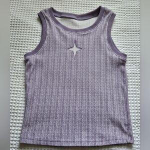 Classic Lavender Star Kids Tank Top